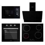 Full Electric 60CM Glass Set With 25LT Microwave