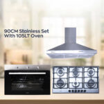 90CM Stainless Set With 105LT Oven